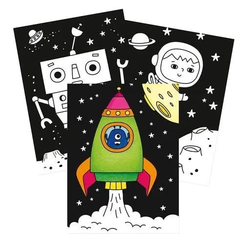 Graffy Black Colouring Book - Space - Sweet Thrills