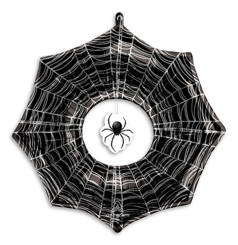 CREEPY SPIDER WEB 32'' FOIL BALLOON