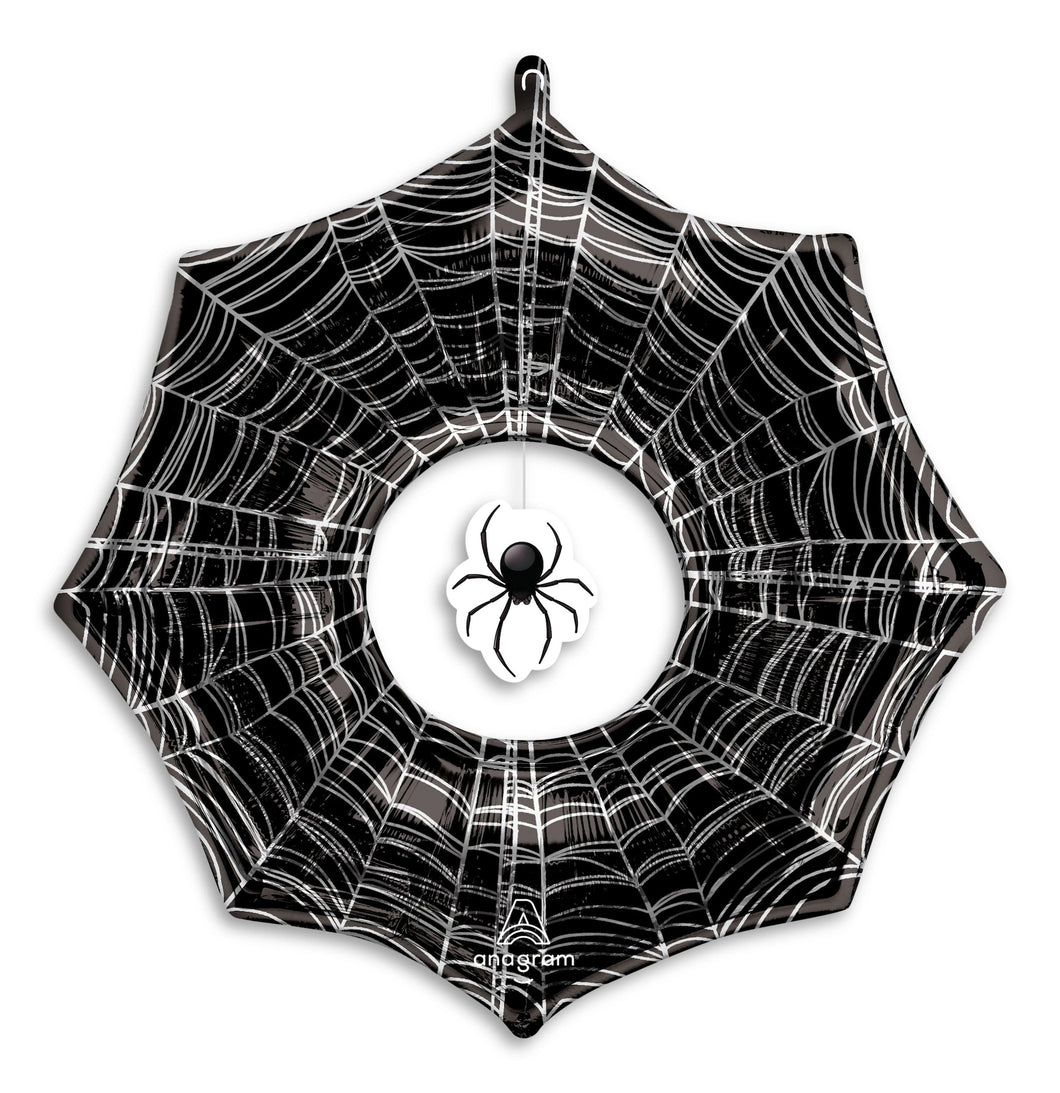 CREEPY SPIDER WEB 32'' FOIL BALLOON