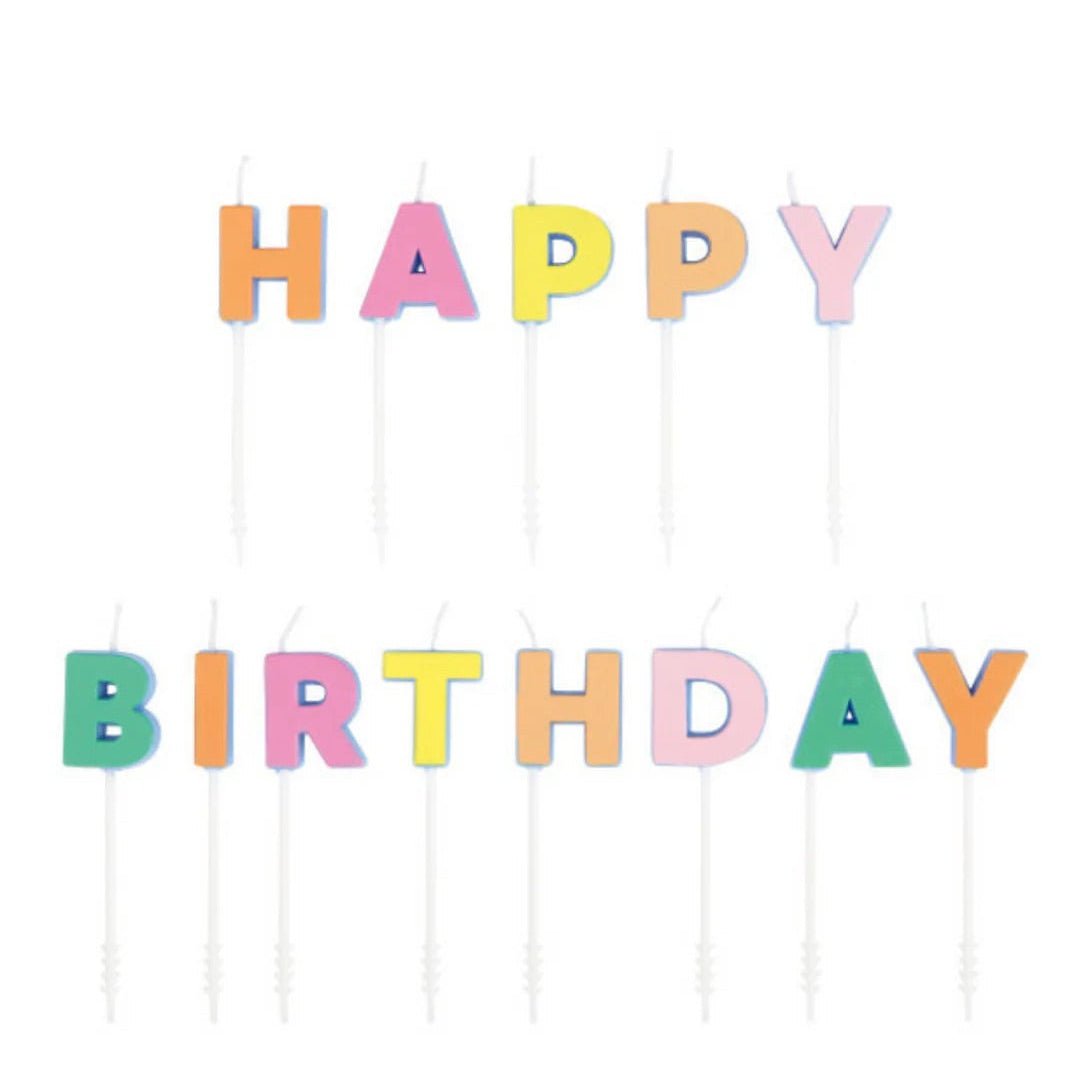 HAPPY B - DAY LETTER CANDLES - Sweet Thrills