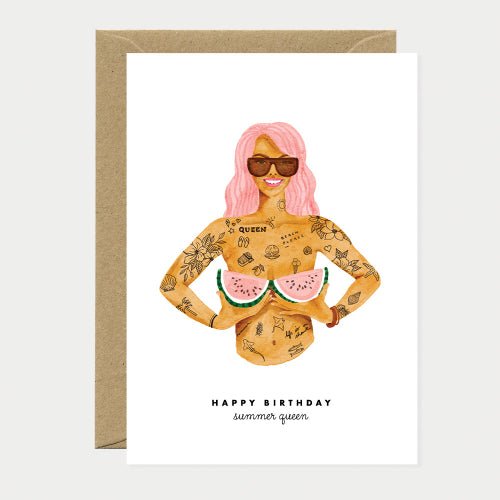 Happy Birthday Summer Queen Card - Sweet Thrills