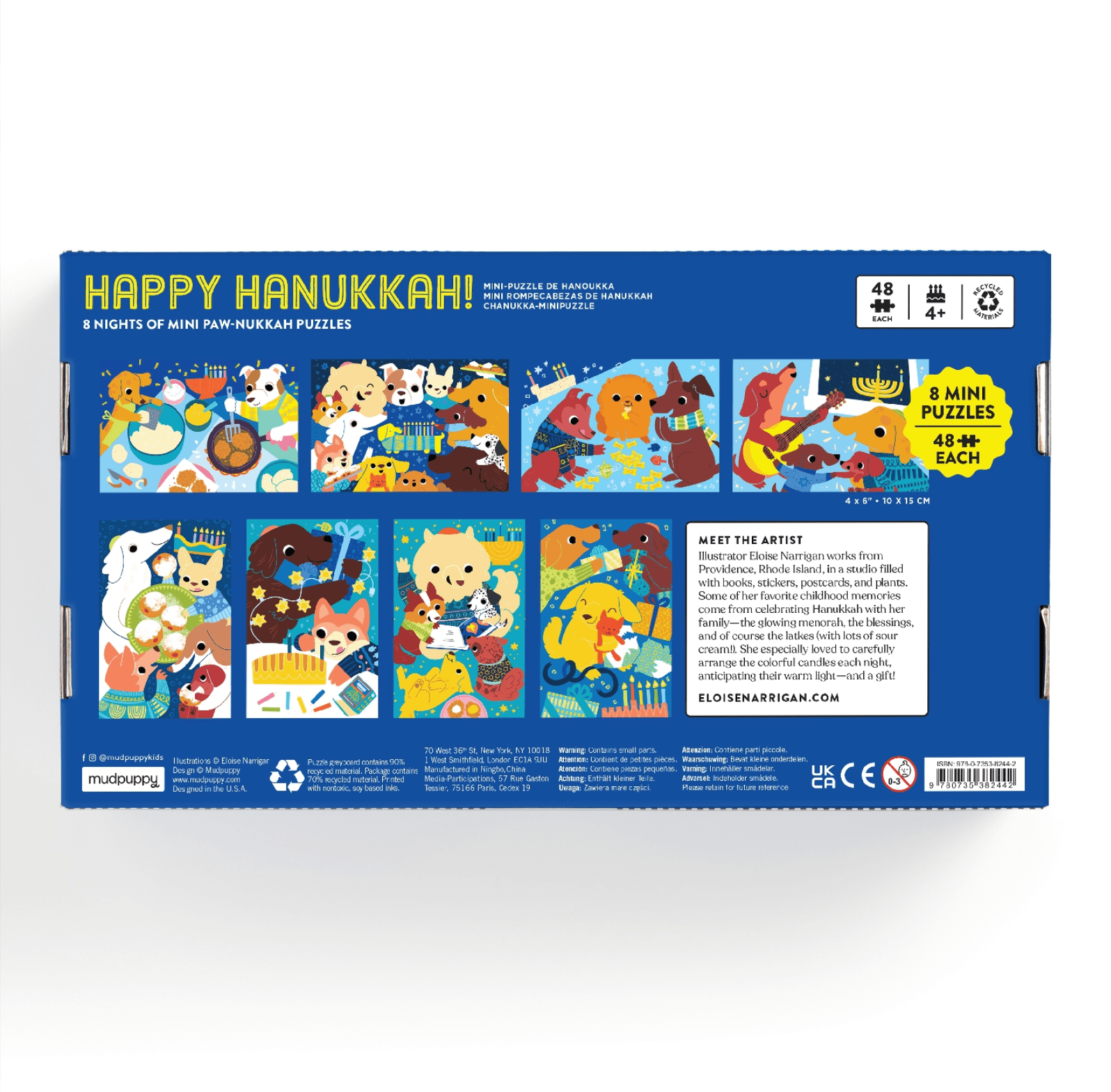 Happy Hanukkah! Countdown Puzzle Set - Sweet Thrills