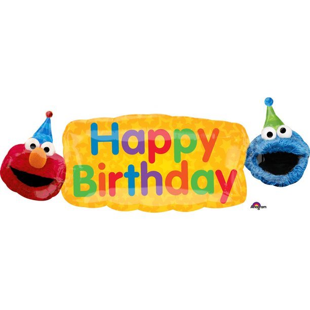 HBD SESAMESTREET SHAPE BALLOON - Sweet Thrills