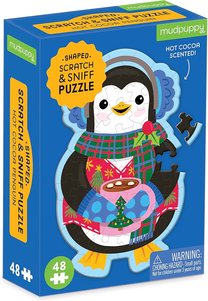 Hot Cocoa Penguin Scratch & Sniff Mini Puzzle - Sweet Thrills