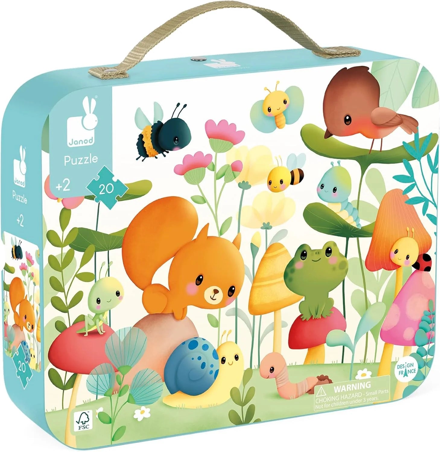 Janod - Garden Friends 20 piece Puzzle - Sweet Thrills