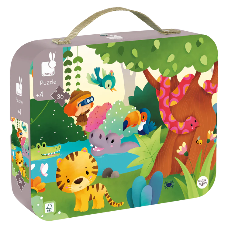 JANOD WILD ANIMAL PUZZLE 36PCS - Sweet Thrills