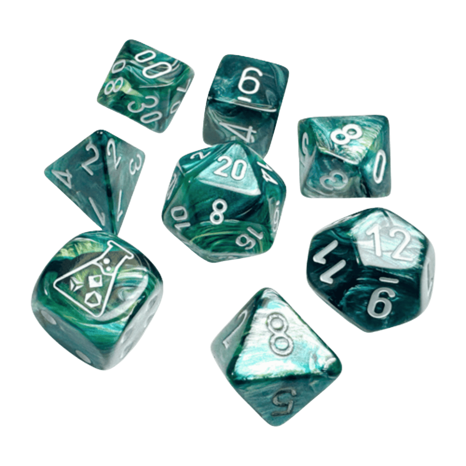 Lustrous Lab Dice Set: Neptune - Sweet Thrills