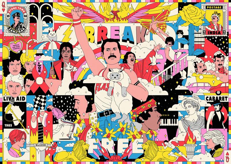 Freddie Mercury 1000 Piece Puzzle