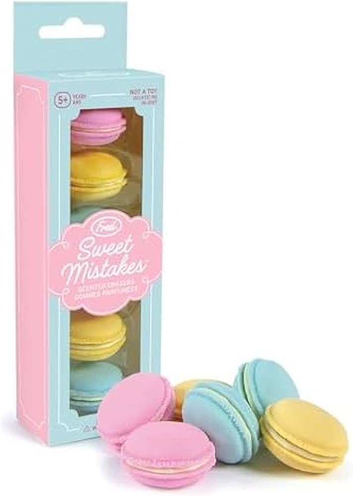 Macaron Scented Erasers - Box of 6 - Sweet Thrills