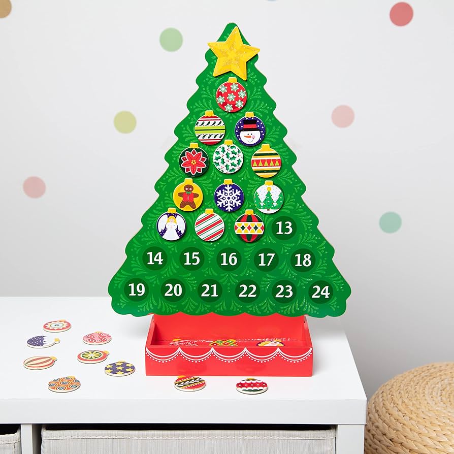 Melissa & Doug Wooden Tree Advent Calendar - Sweet Thrills