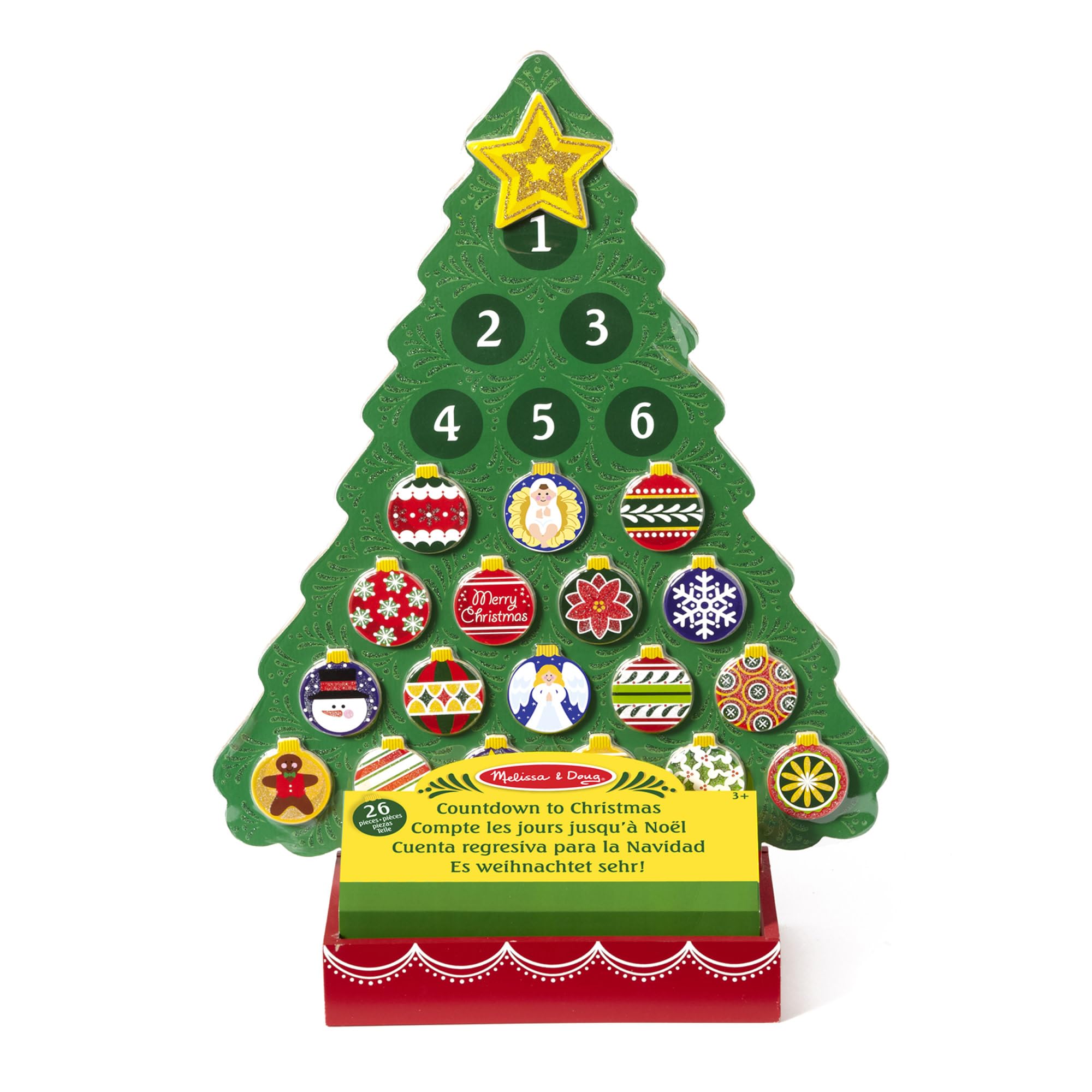 Melissa & Doug Wooden Tree Advent Calendar - Sweet Thrills