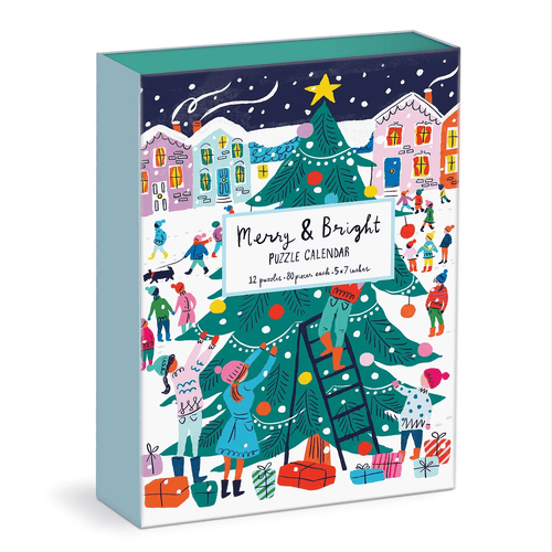 Merry & Bright 12 Days of Christmas Puzzle Advent Calendar - Sweet Thrills