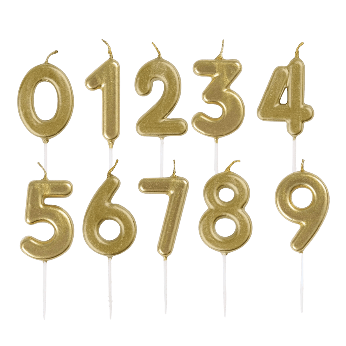 MINI GOLD NUMBER CANDLES - Sweet Thrills