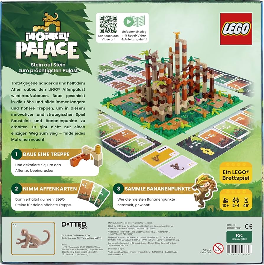 Monkey Palace LEGO Board Game - Sweet Thrills