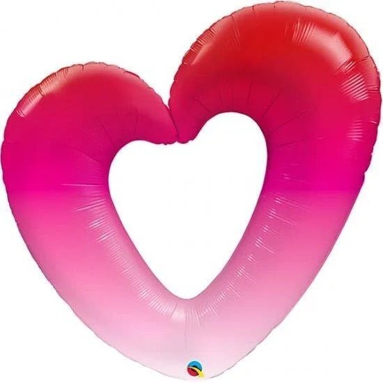 Open Heart Ombre 42'' Foil Balloon - Sweet Thrills