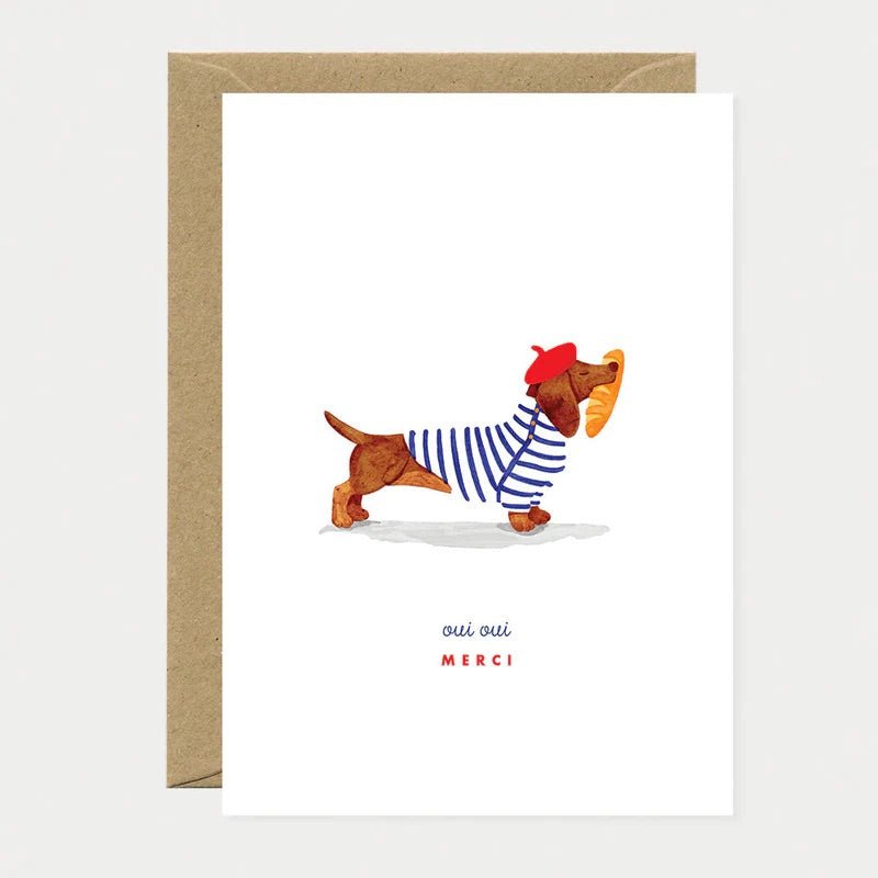 Oui Oui Merci Card - Sweet Thrills