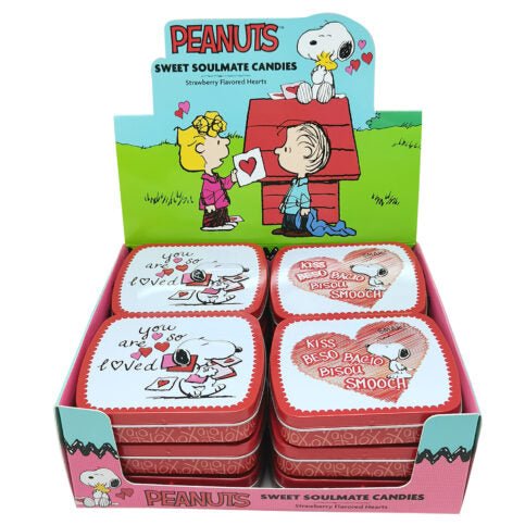 Peanuts Sweet Soulmates Tin Candies - Sweet Thrills