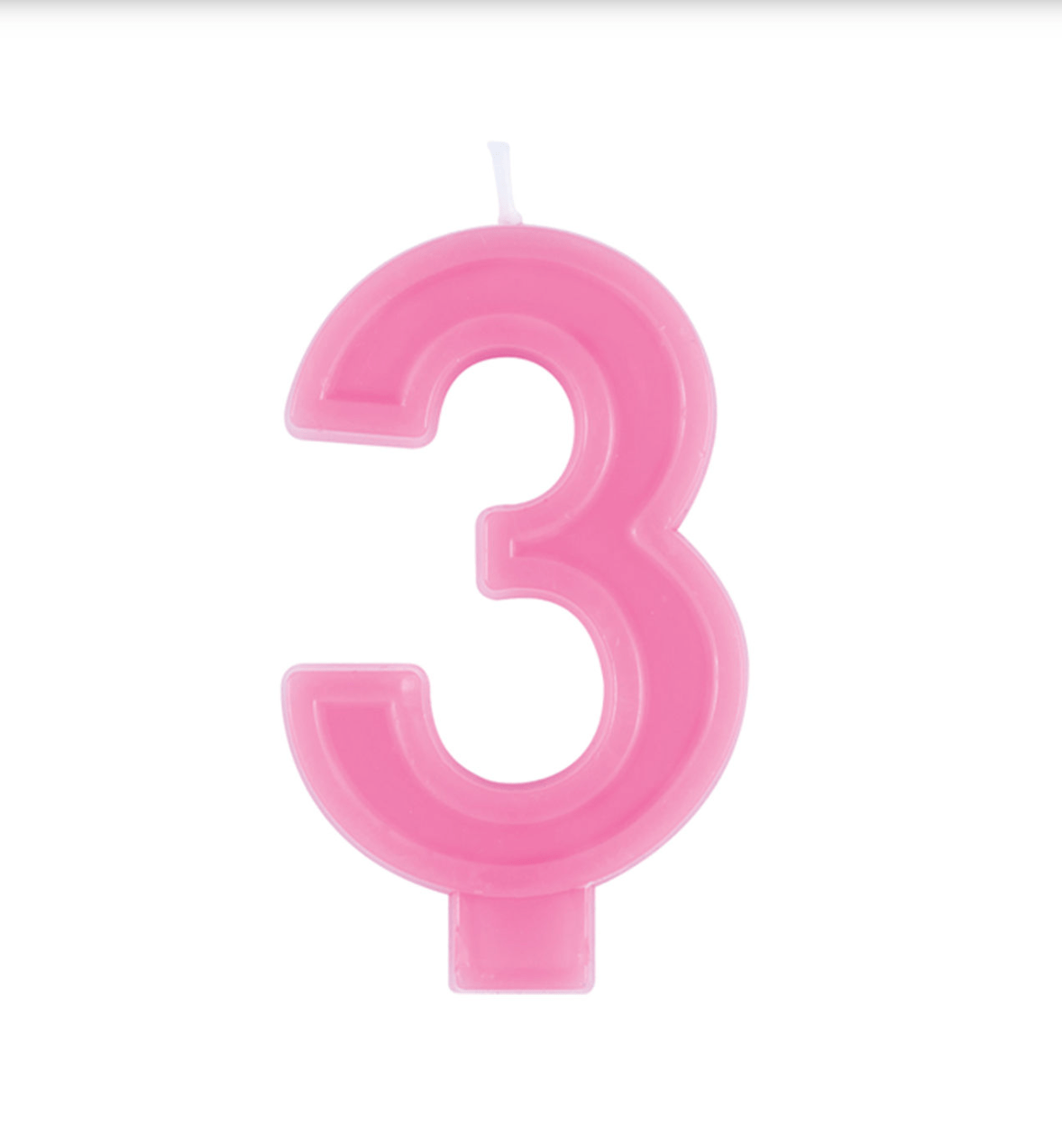 PINK 3 BIRTHDAY CANDLE - Sweet Thrills