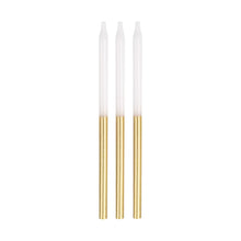 12 Gold Dipped Birthday Candles – 5"