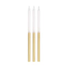 12 Gold Dipped Birthday Candles – 5"
