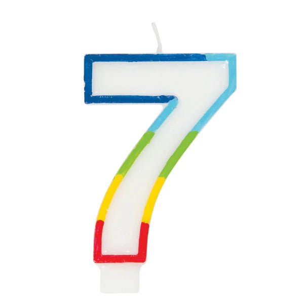RAINBOW 7 BIRTHDAY CANDLE - Sweet Thrills