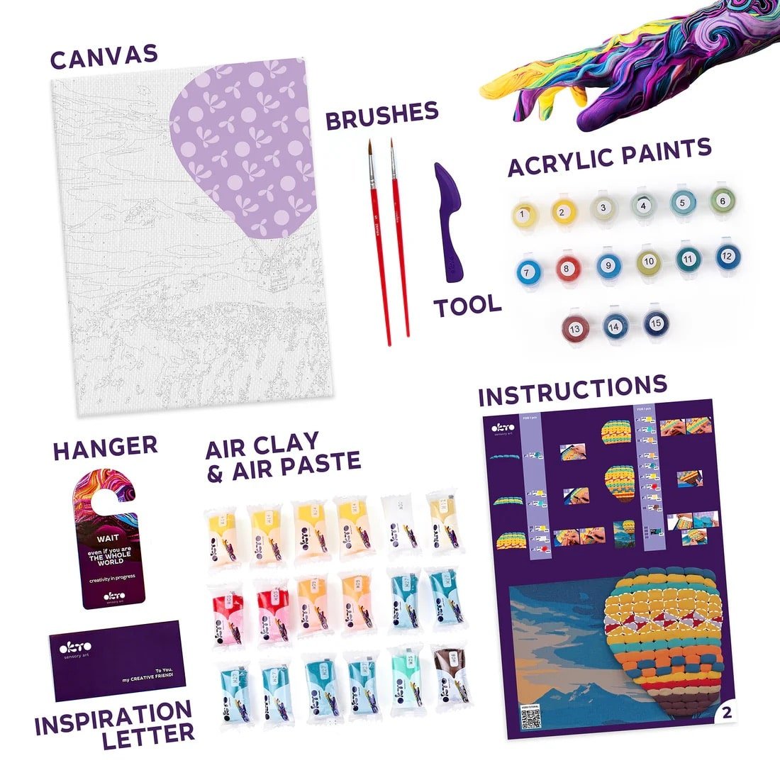 Sensory Art Kit: Hot Air Balloon - Sweet Thrills