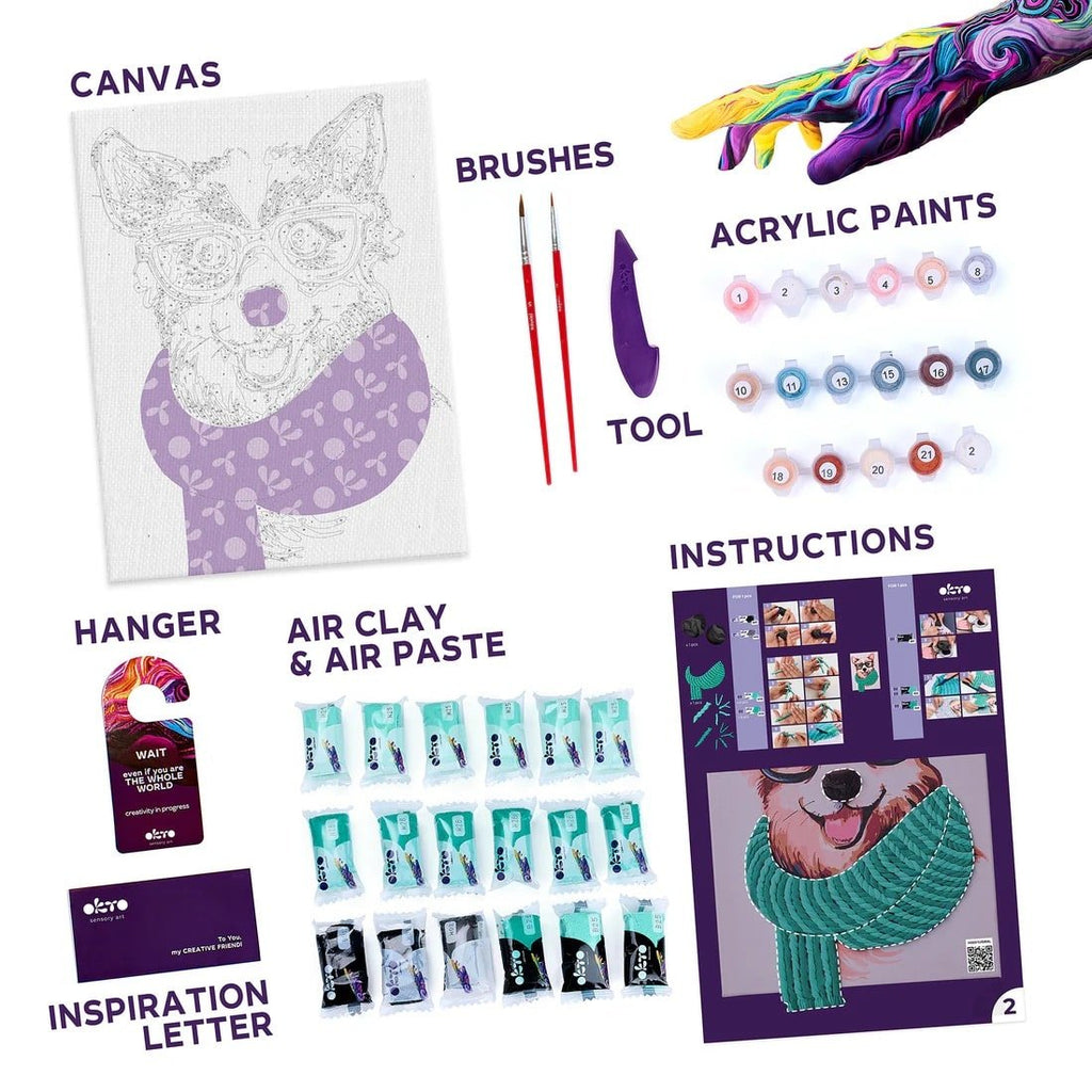 Sensory Art Kit: Stylish Corgi - Sweet Thrills