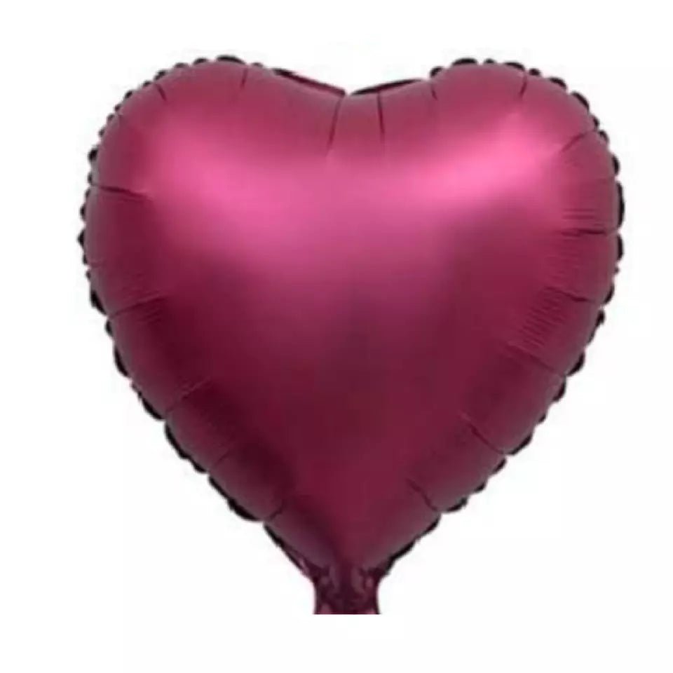 Sugargirlee - Pomegranate Pink Heart Satin Luxe 17'' Balloon - Sweet Thrills
