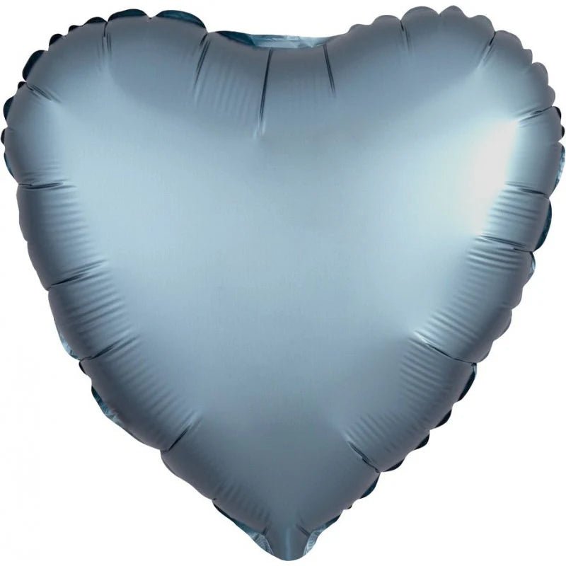 Sugargirlee - Steel Blue Icy Candy Heart Balloon 17'' - Sweet Thrills