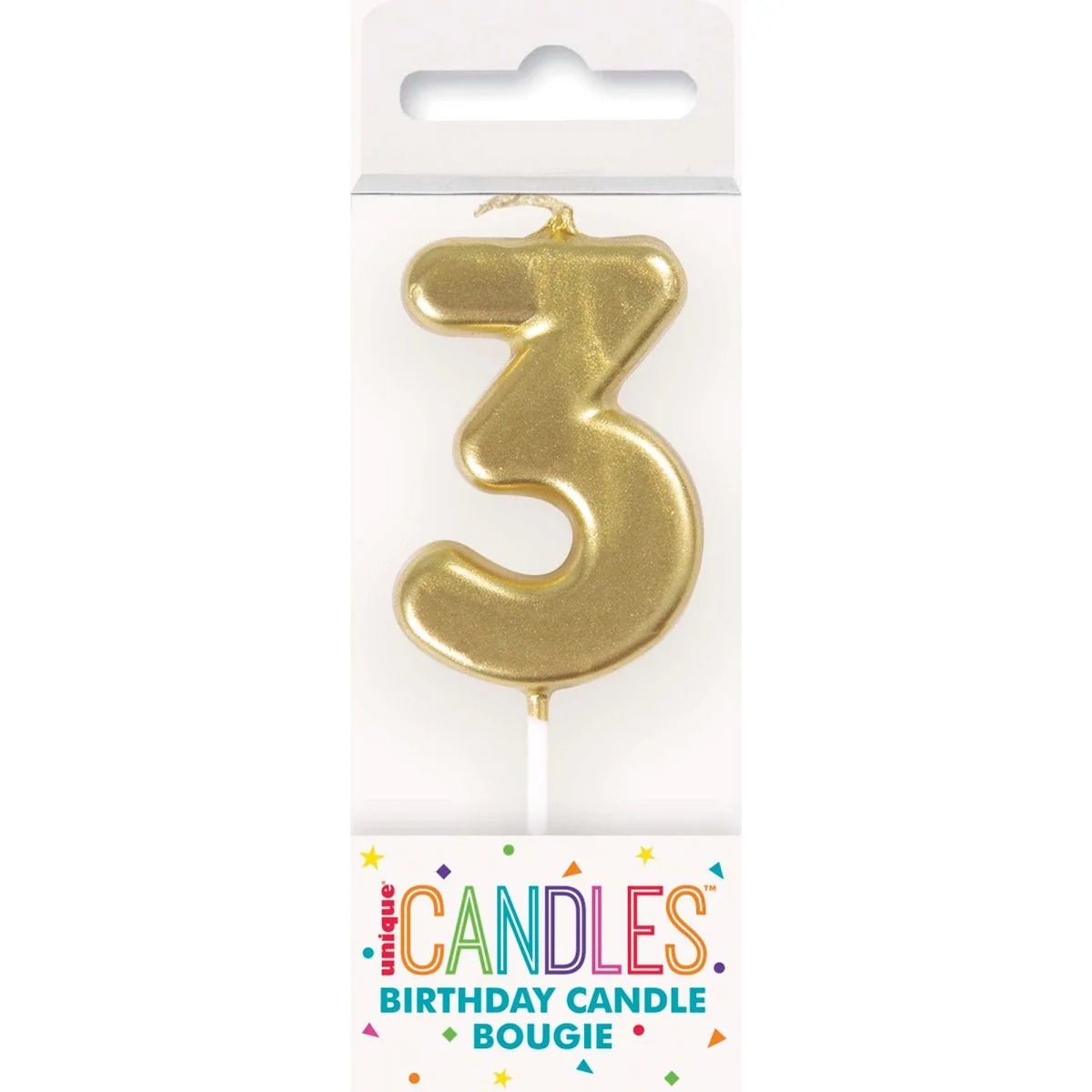 MINI GOLD NUMBER CANDLES