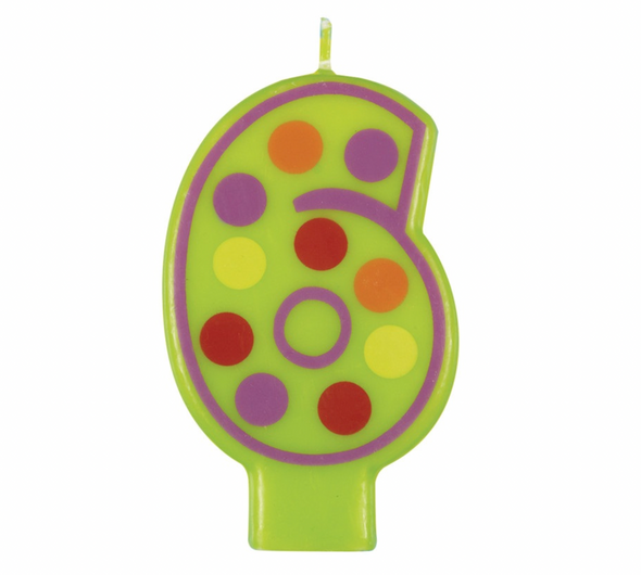 DECORATIVE BIRTHDAY CANDLE #6