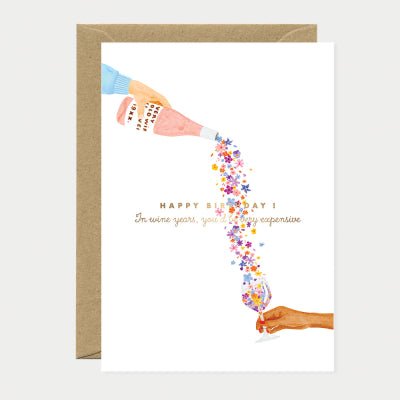 Wine Years Birthday Card - Sweet Thrills