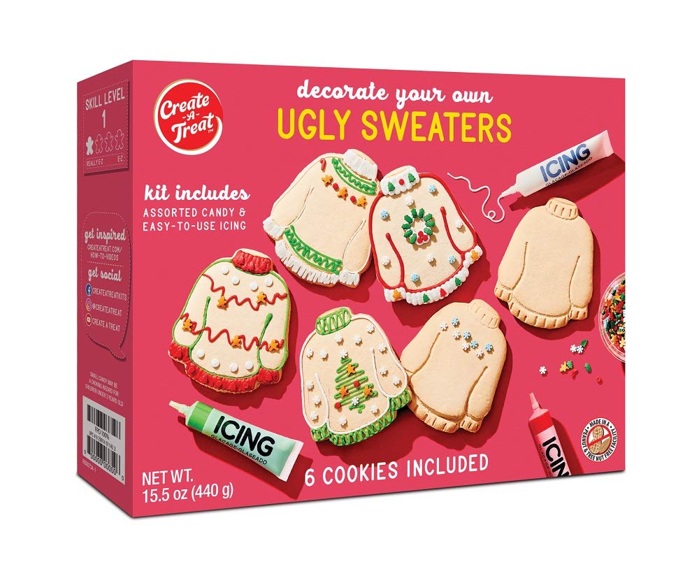 X - MAS UGLY SWEATER COOKIE DECORATING KIT (8 COOKIES) - Sweet Thrills