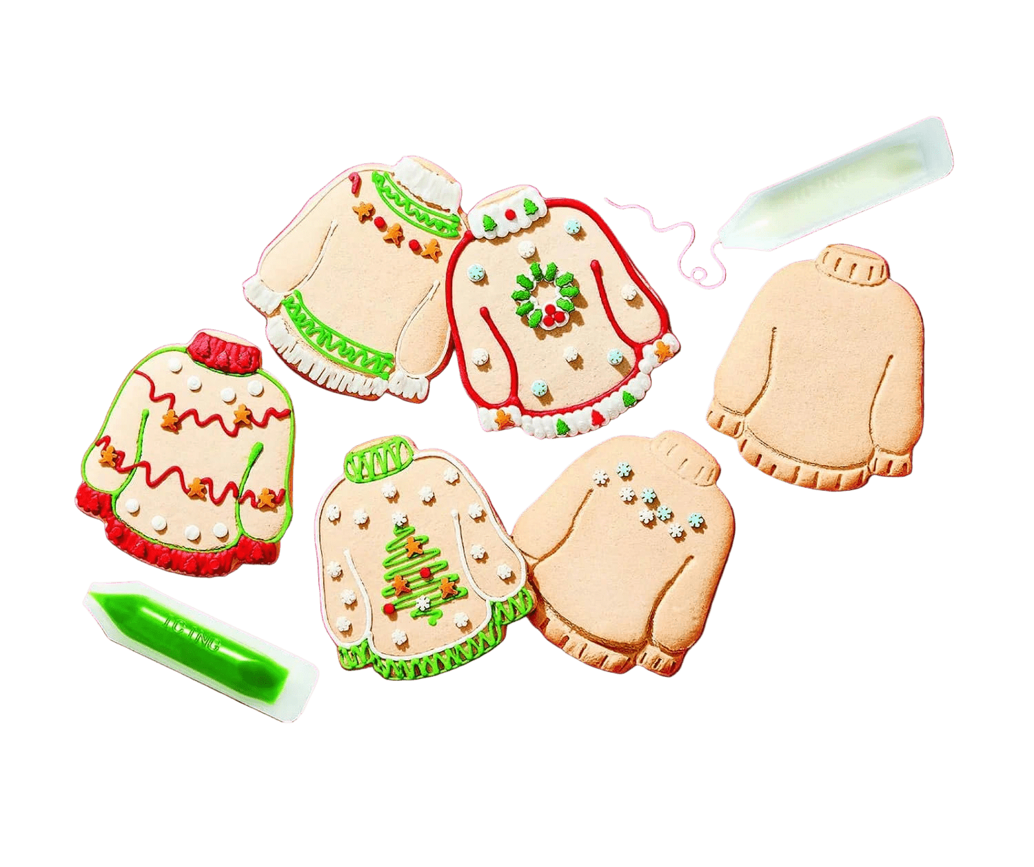 X - MAS UGLY SWEATER COOKIE DECORATING KIT (8 COOKIES) - Sweet Thrills