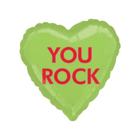 You Rock Candy Heart 17" Foil Balloon - Sweet Thrills