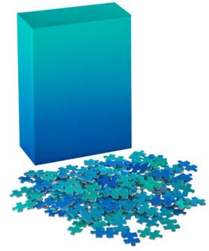 (100 pcs) Gradient Puzzle - Blue to Green - Sweet Thrills