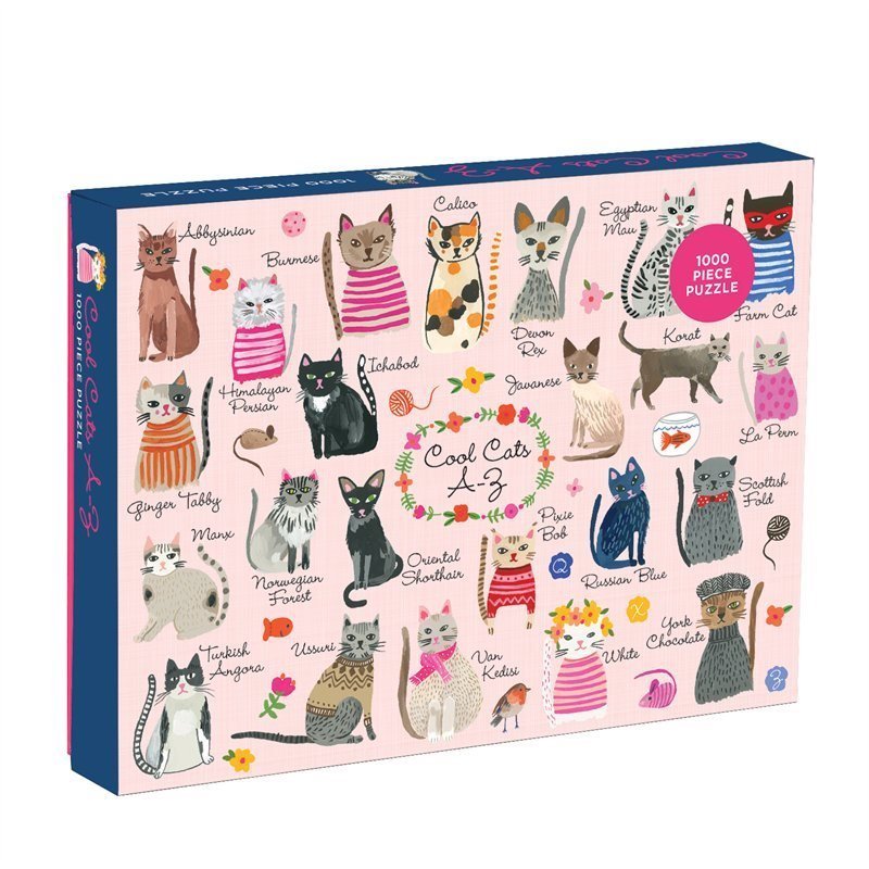 (1000 pcs) Cool Cats A to Z Puzzle - Sweet Thrills