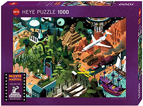 (1000 pcs) Search - and - Find Spielberg Movies Puzzle - Sweet Thrills