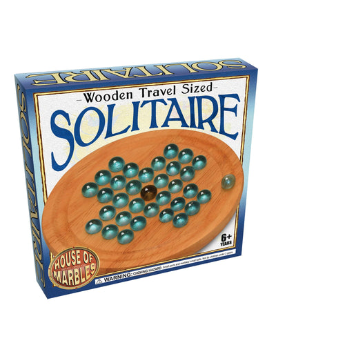 WOODEN TRAVEL SIZED SOLITAIRE