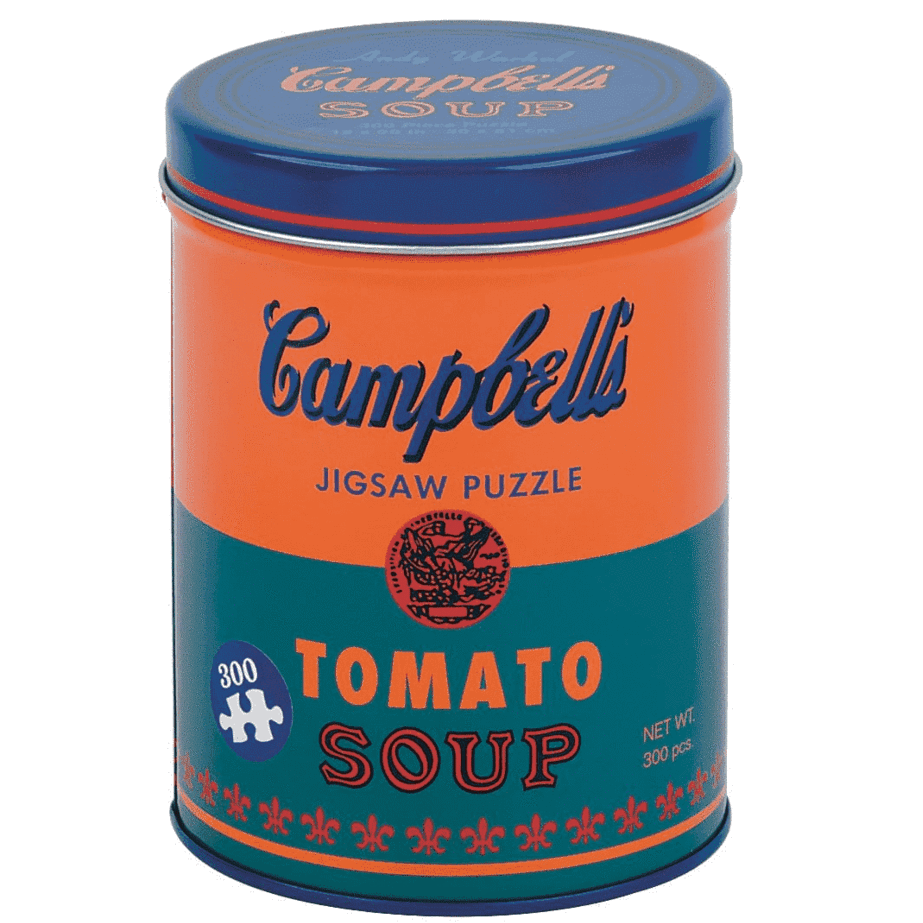 (300 pcs) Andy Warhol Soup Can Puzzle - Orange - Sweet Thrills