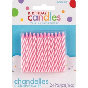 PINK BIRTHDAY CANDLES