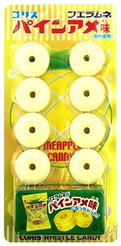 CORIS WHISTLE CANDY TOY PINEAPPLE