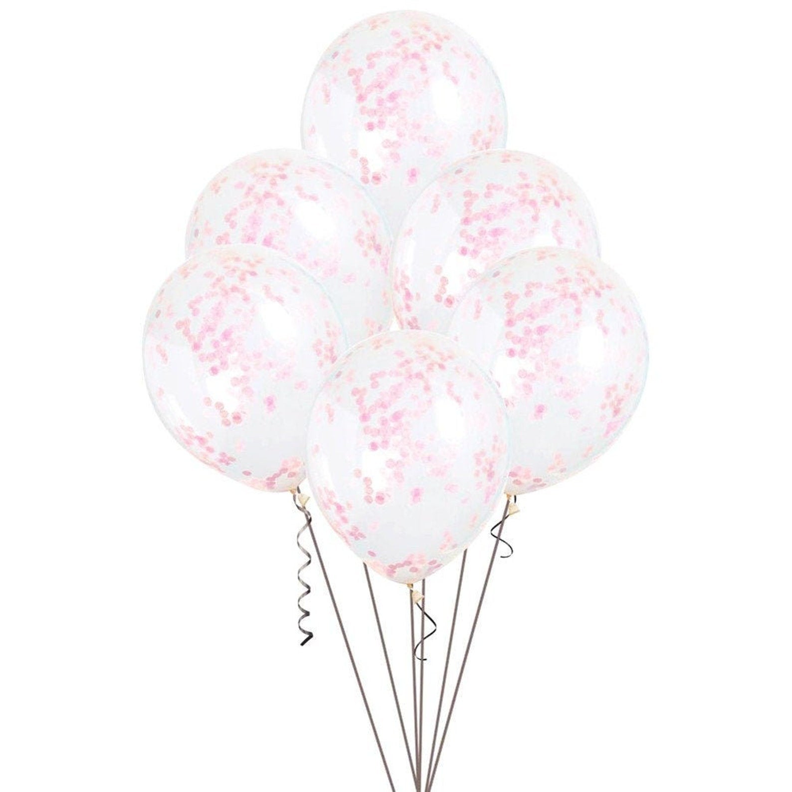 6X PINK CONFETTI BALOONS PKG - Sweet Thrills