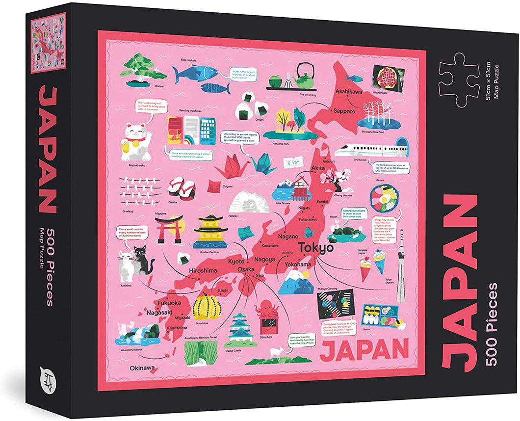 (500 pcs) Japan Map Puzzle