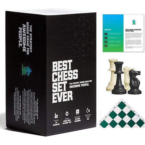 BEST CHESS SET EVER BLACK AND GREEN