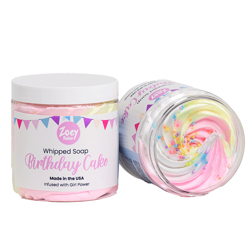 WHIPPED SOAP BIRTHDAY CAKE