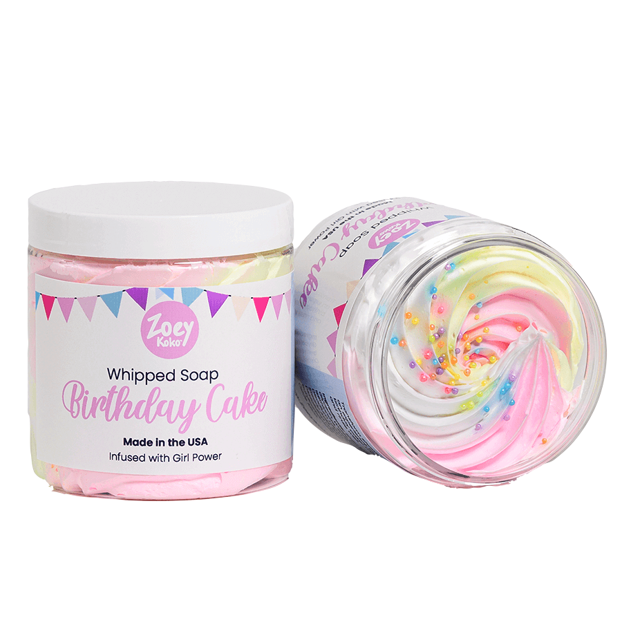 WHIPPED SOAP BIRTHDAY CAKE