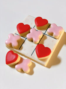 TIC TAC TOE VALENTINE'S DAY COOKIE