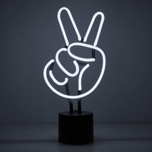 Neon Light: Peace Sign