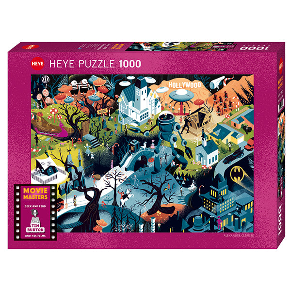 (1000 pcs) Search-and-Find Tim Burton Movies Puzzle